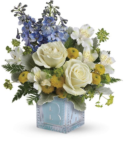 Teleflora's Welcome Little One Bouquet from Richardson's Flowers in Medford, NJ